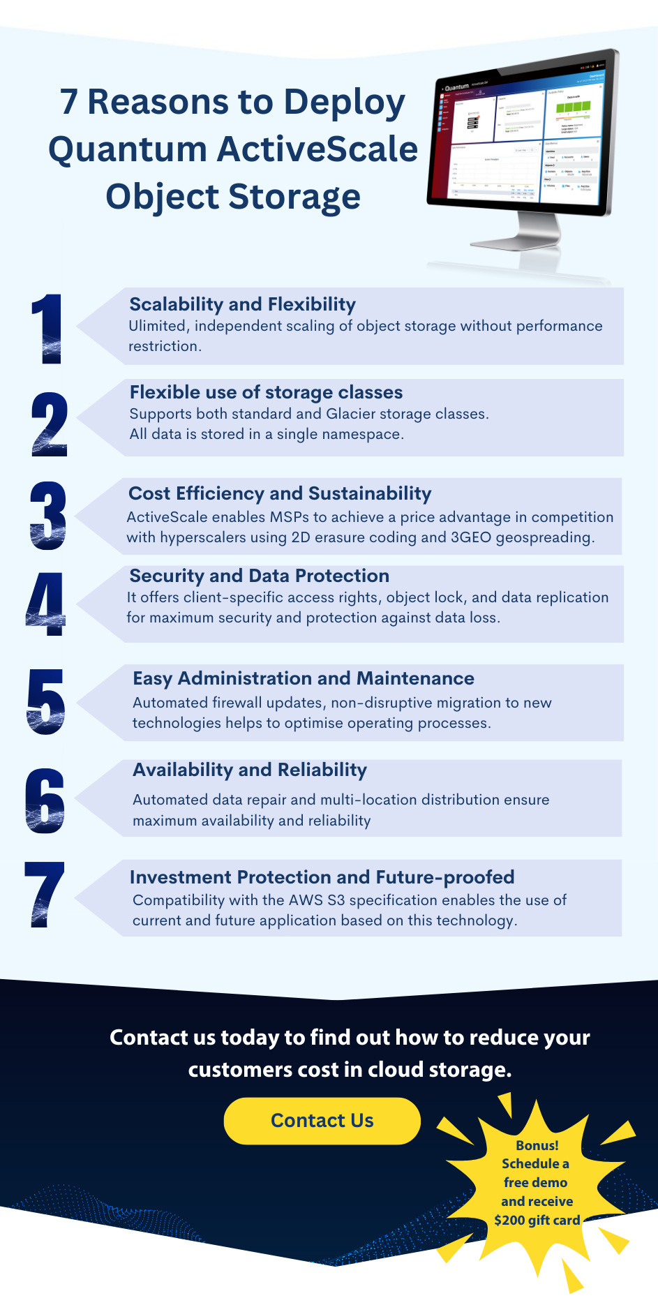 7 Reasons to Deploy Quantum ActiveScale Object Storage